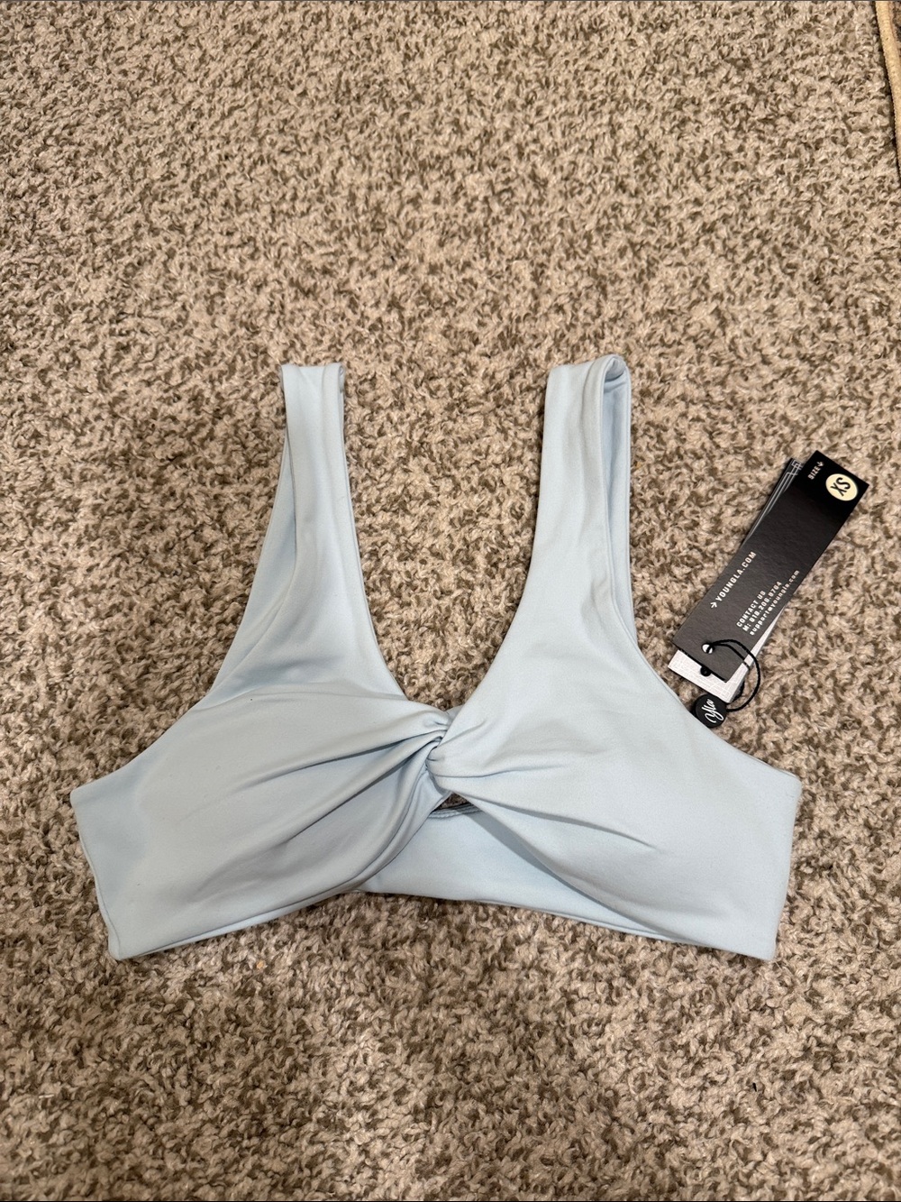 YoungLA Amore Knot Bra Light Blue XS